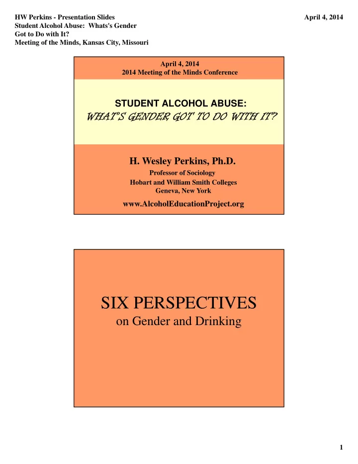 six perspectives