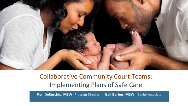 collaborative community court teams implementing plans of