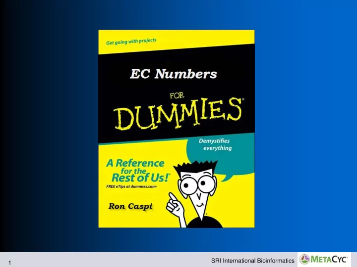 sri international bioinformatics 1 ec numbers are