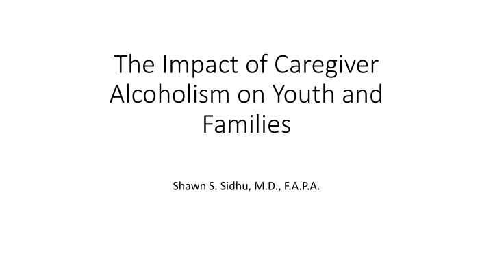 the impact of caregiver