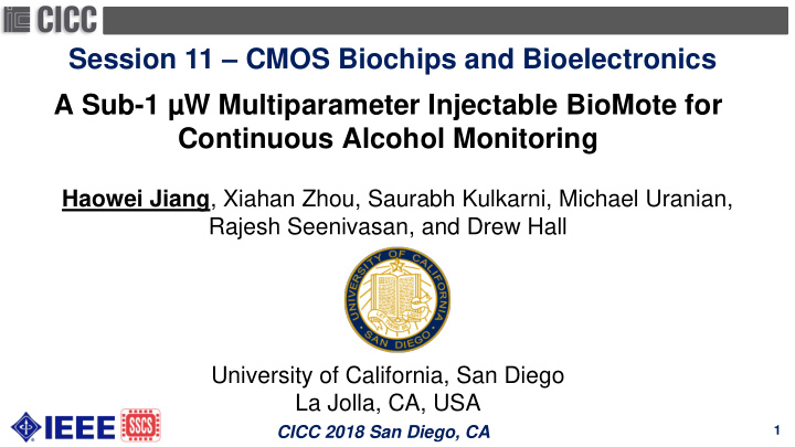 session 11 cmos biochips and bioelectronics