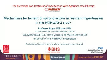 The Prevention And  And Treatment of  of Hy  Hypertension Wit  ith Al  Algor  orithm ba  base  sed