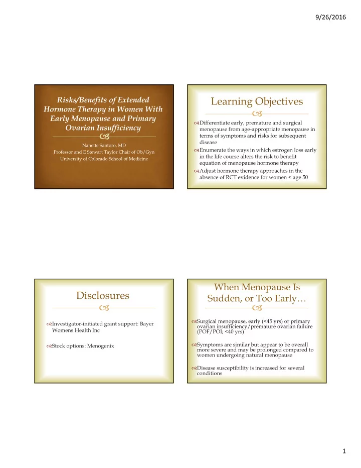 learning objectives