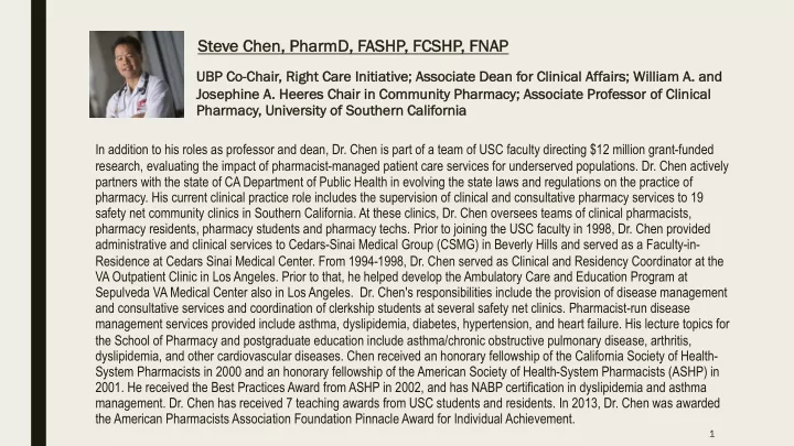 steve c chen p pharmd f fashp f fcshp f fnap