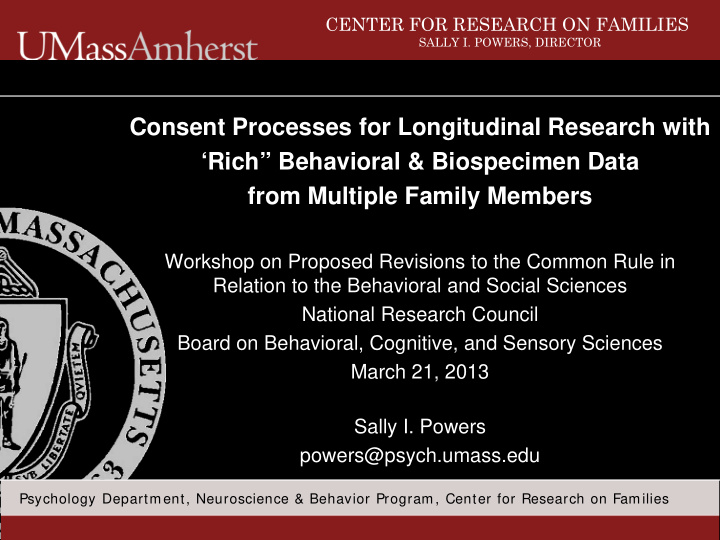 consent processes for longitudinal research with rich