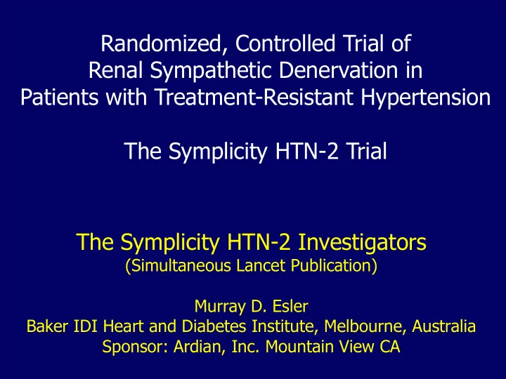 patients with treatment resistant hypertension