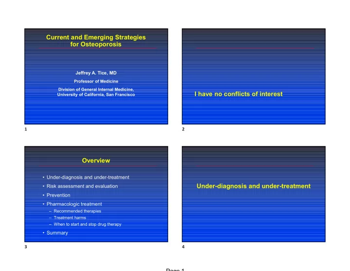 current and emerging strategies for osteoporosis
