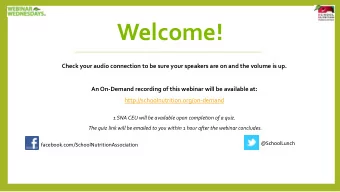 Welcome!  Check your audio connection to be sure your speakers are on and the volume is up.  An