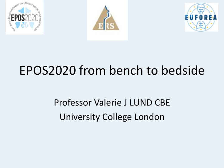 epos2020 from bench to bedside
