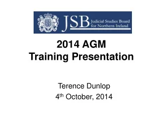 2014 AGM Training Presentation  Terence Dunlop 4 th October, 2014  Some preliminaries:  Piloting