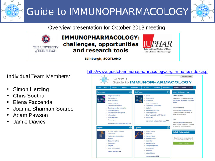 guide to immunopharmacology