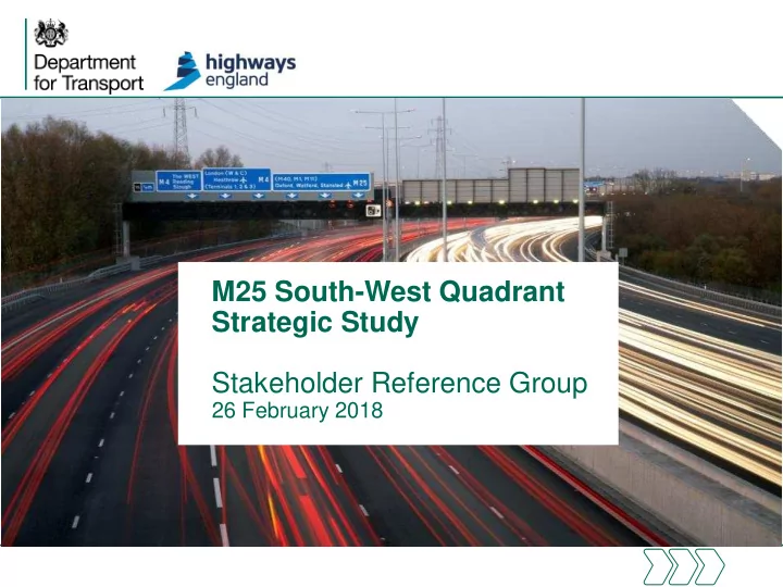 m25 south west quadrant