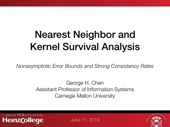 Nearest Neighbor and   Kernel Survival Analysis  Nonasymptotic Error Bounds and Strong