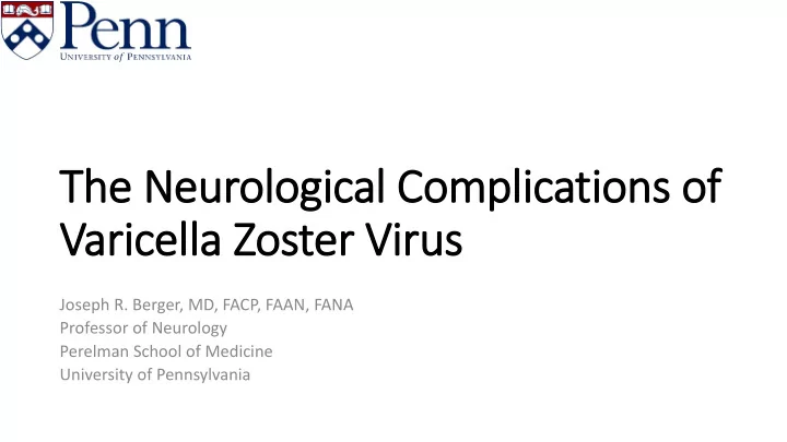 varicella zoster virus