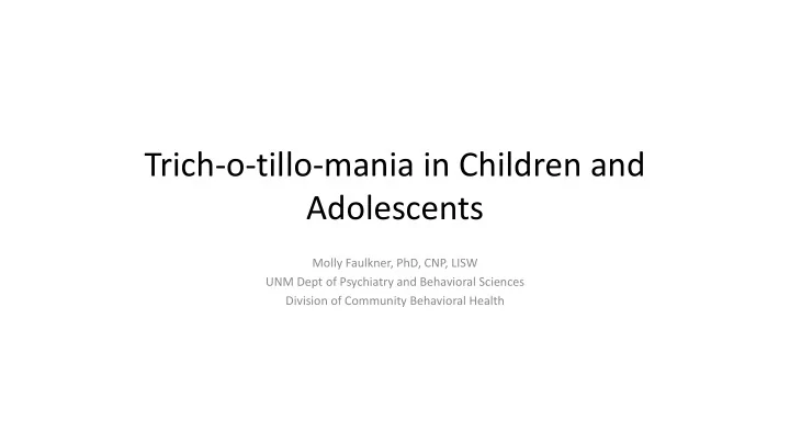 adolescents
