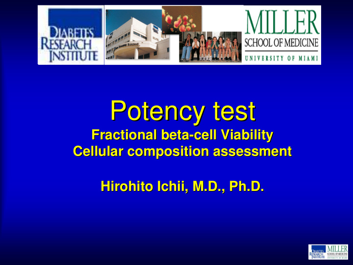 potency test potency test