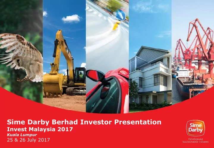 sime darby berhad investor presentation