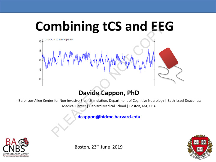 combining tcs and eeg