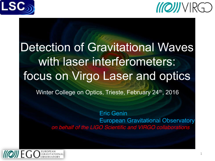 with laser interferometers