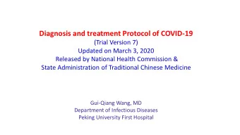 Diagnosis and treatment Protocol of COVID-19  (Trial Version 7)  Updated on March 3, 2020  Released