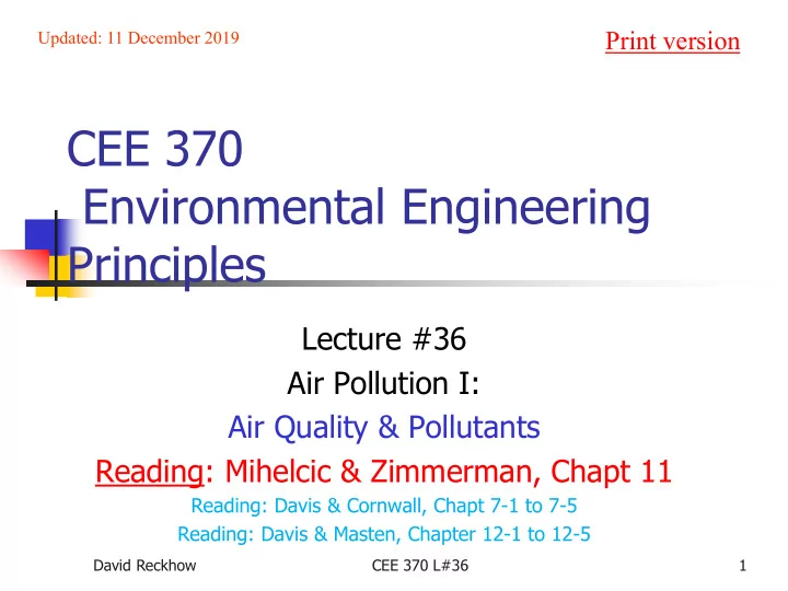 cee 370 environmental engineering principles