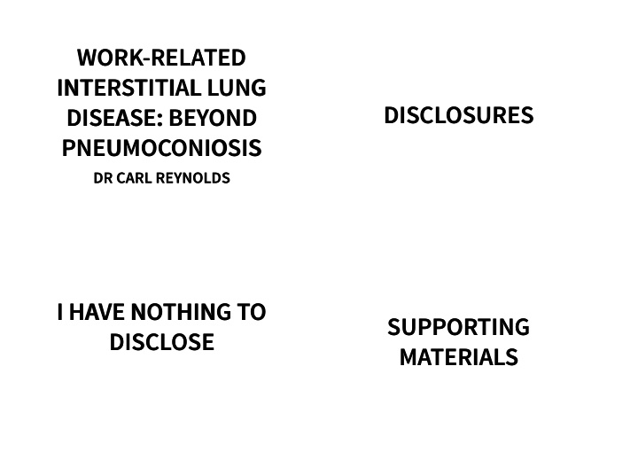 work related work related interstitial lung interstitial