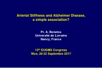arterial stiffness and alzheimer disease a simple