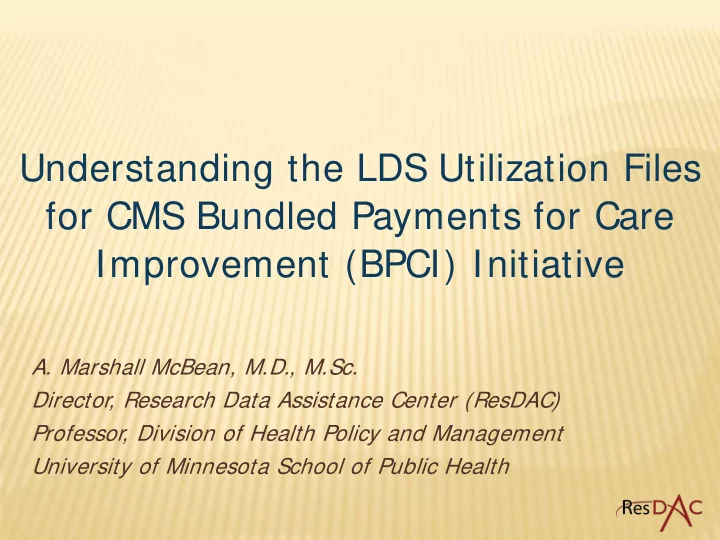 understanding the lds utilization files for cms bundled