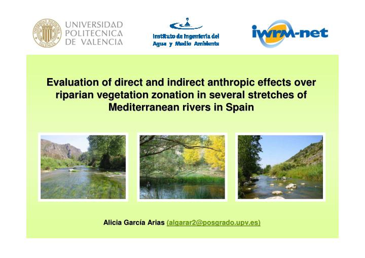 evaluation of direct and indirect anthropic effects over