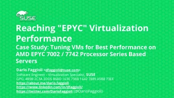 Reaching &quot;EPYC&quot; Virtualization  Performance  Case Study: Tuning VMs for Best Performance