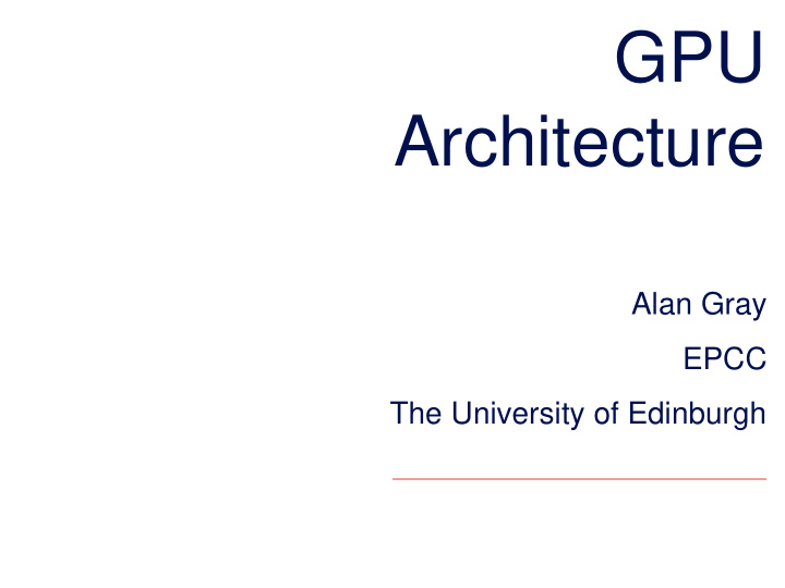 gpu architecture