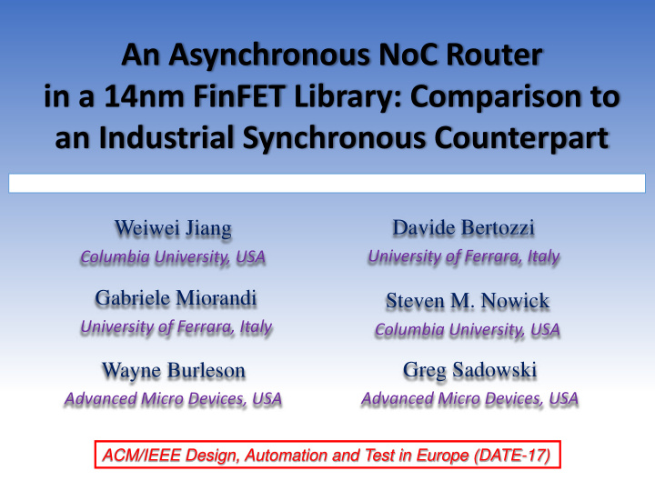 in a 14nm finfet library comparison to
