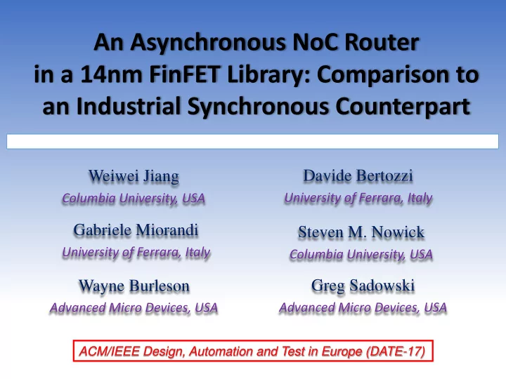in a 14nm finfet library comparison to