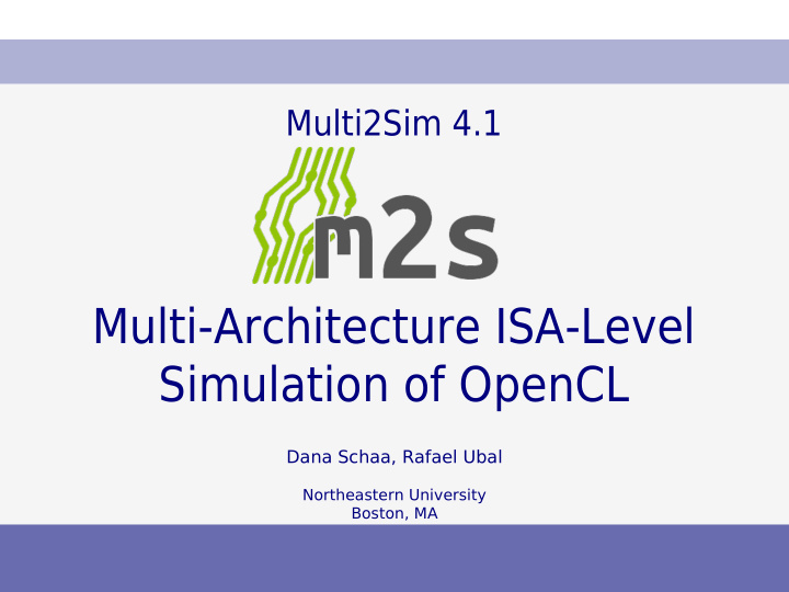 multi architecture isa level simulation of opencl