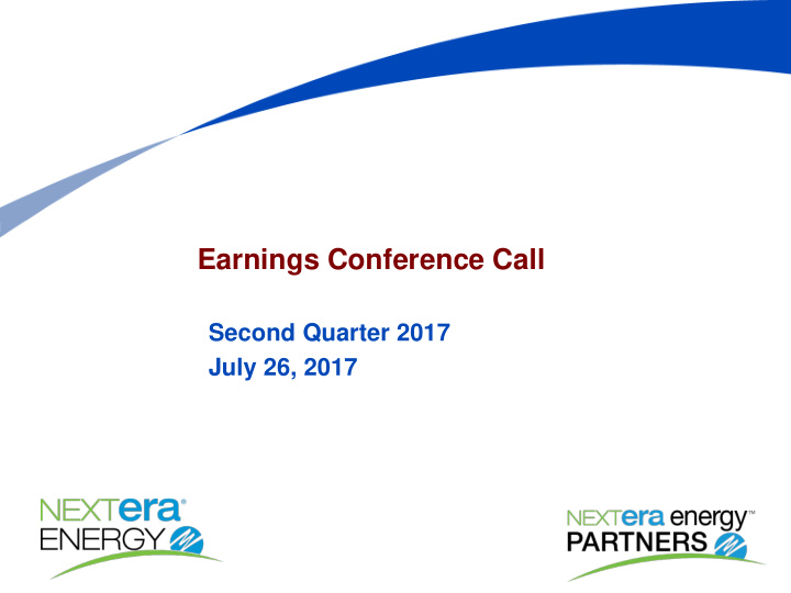 earnings conference call