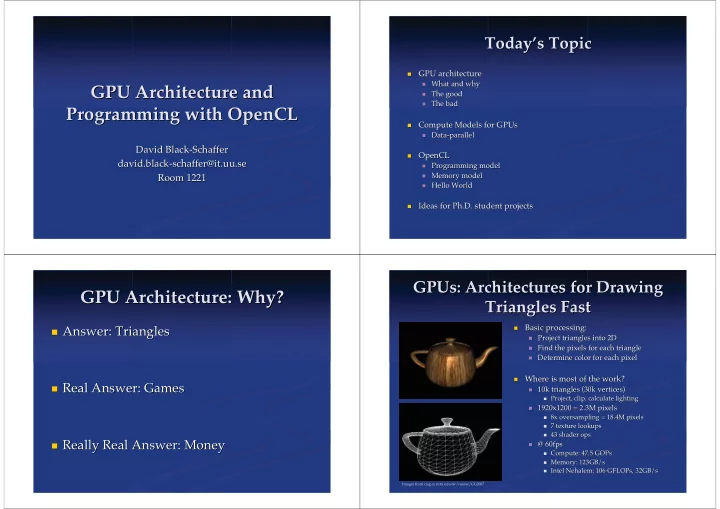 gpu architecture and chitecture and gpu ar