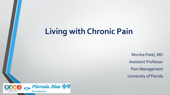 living with chronic pain title presentation information