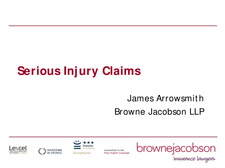 serious injury claims