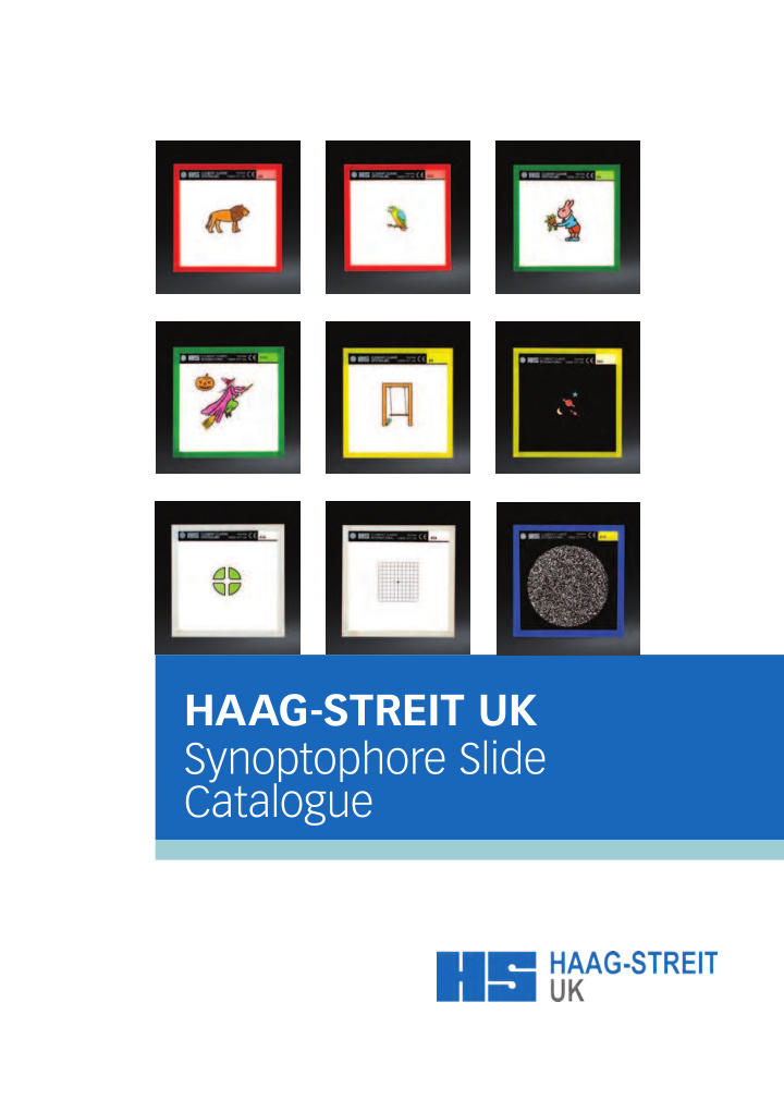 haag streit uk synoptophore slide catalogue