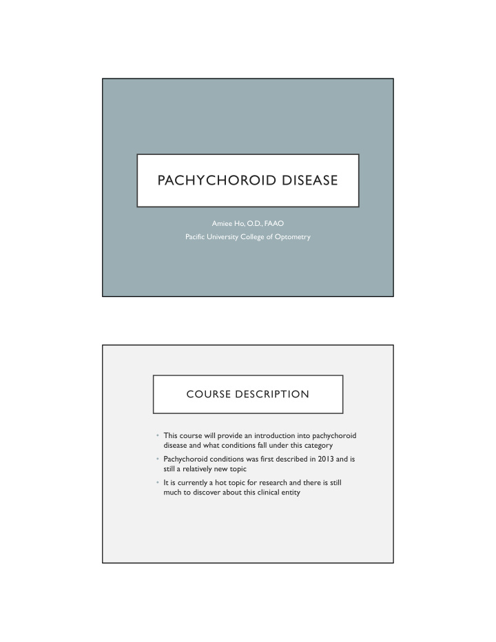 pachychoroid disease