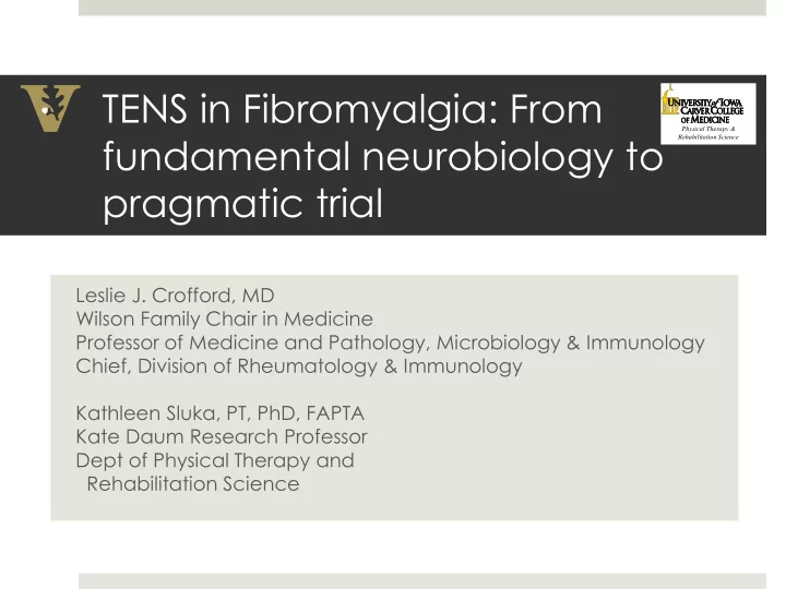 tens in fibromyalgia from