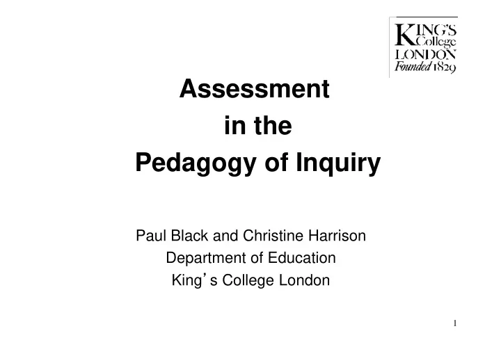 assessment