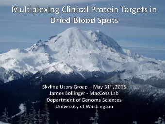 Acknowledgements..  Vagisha Sharma  MacCoss Lab  Don Marsh  Mike MacCoss  Brian Pratt