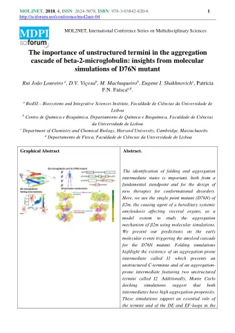 MOL2NET , 2018 , 4, ISSN : 2624-5078, ISBN : 978-3-03842-820-6 2