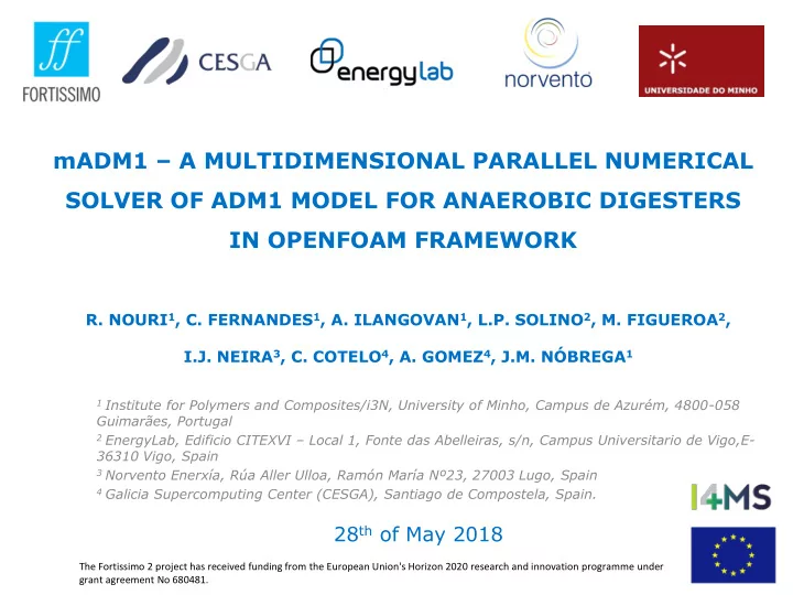madm1 a multidimensional parallel numerical solver of