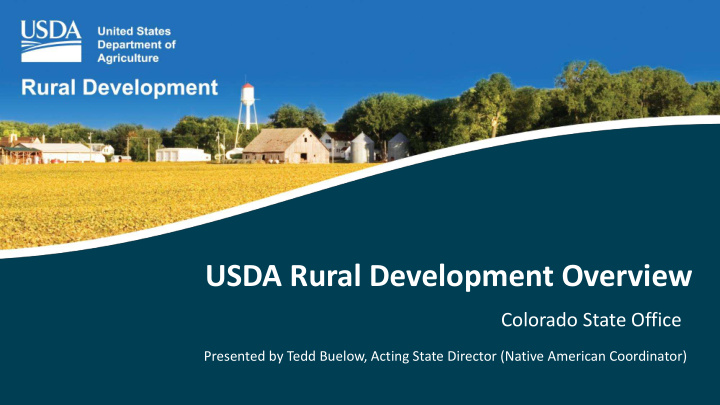 usda rural development overview