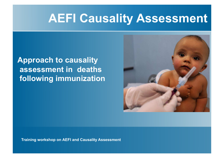 aefi causality assessment