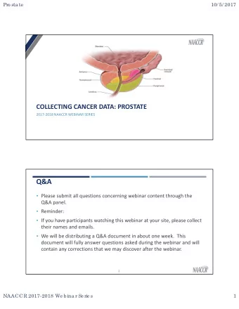 Q&amp;A  Please submit all questions concerning webinar content through the  Q&amp;A panel.