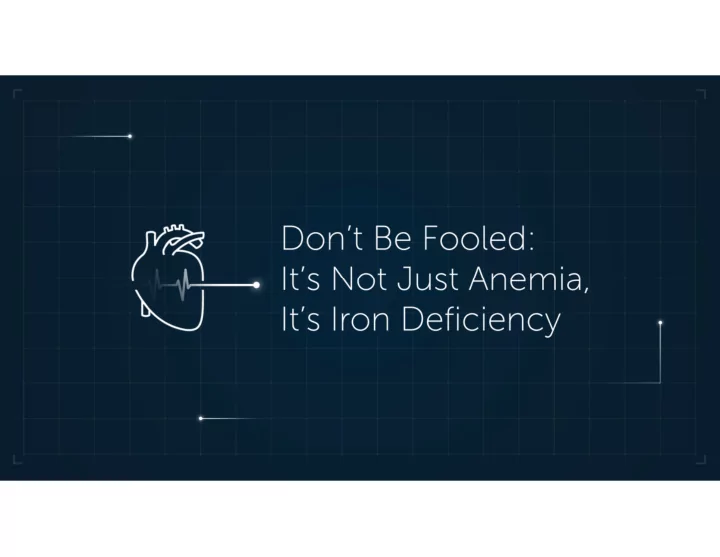 iron deficiency can be a comorbidity and complication of