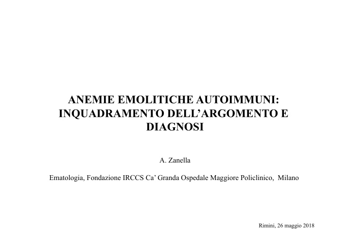 rimini 26 maggio 2018 aiha outline epidemiological